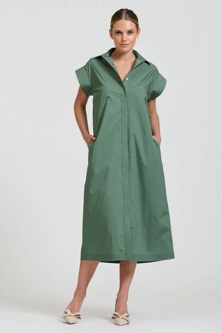 Shirty - The Fifi Shirt Dress - Sage