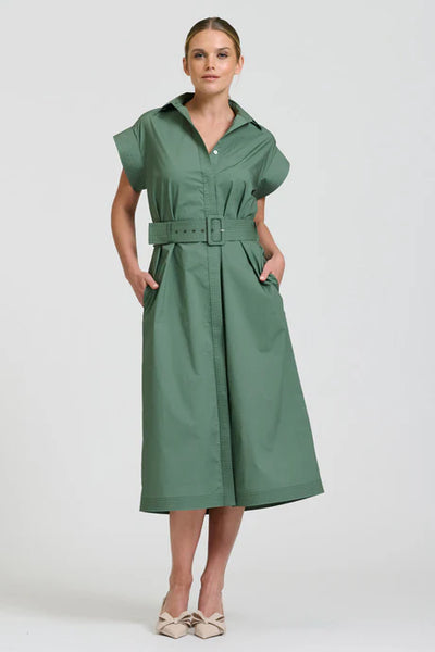 Shirty - The Fifi Shirt Dress - Sage