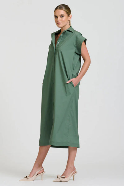 Shirty - The Fifi Shirt Dress - Sage