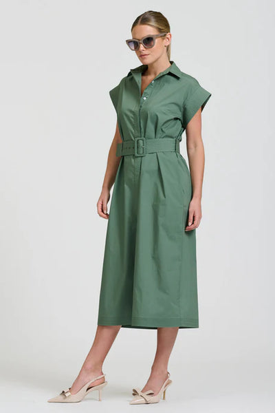 Shirty - The Fifi Shirt Dress - Sage