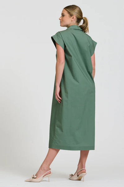 Shirty - The Fifi Shirt Dress - Sage