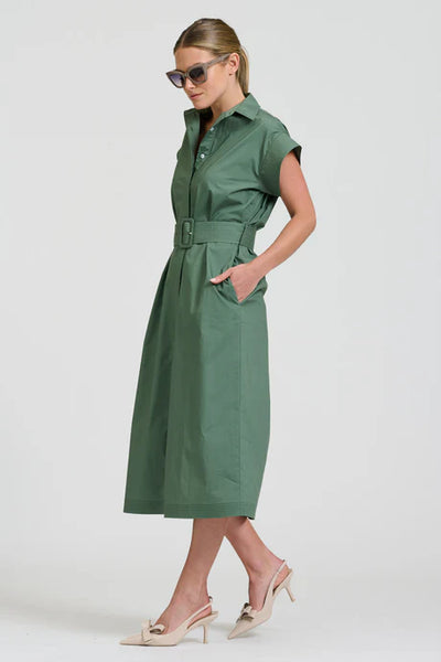 Shirty - The Fifi Shirt Dress - Sage