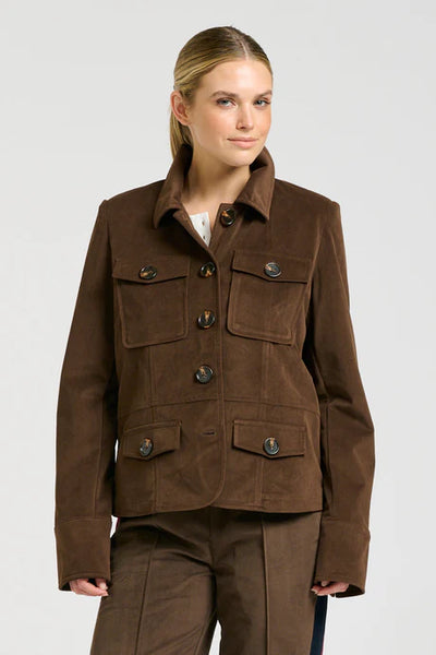 Shirty - The Hemming Velvet Twill Jacket - Chocolate