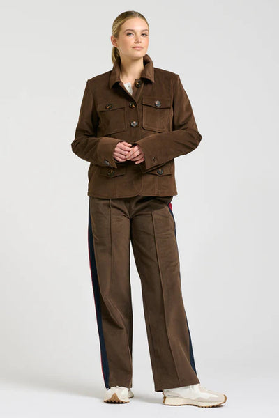 Shirty - The Hemming Velvet Twill Jacket - Chocolate
