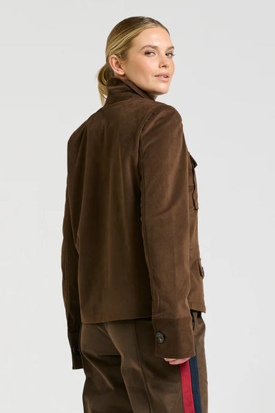Shirty - The Hemming Velvet Twill Jacket - Chocolate