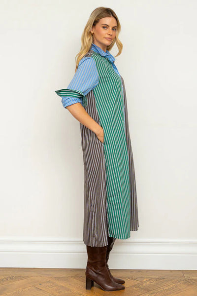 Shirty - The Luna Shirt Dress - Chocolate Combo