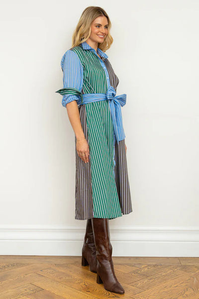 Shirty - The Luna Shirt Dress - Chocolate Combo