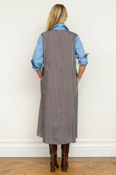 Shirty - The Luna Shirt Dress - Chocolate Combo