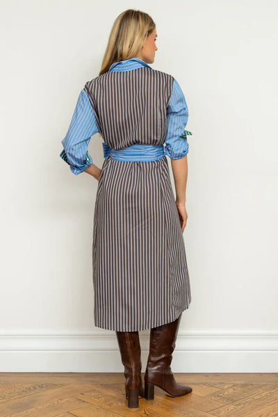 Shirty - The Luna Shirt Dress - Chocolate Combo