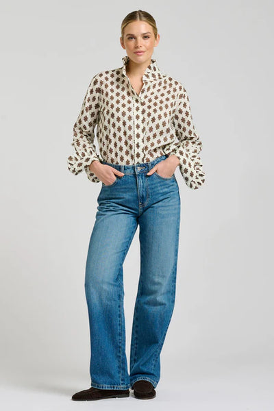 Shirty - The Olivia Shirt - Ivory Double Diamond
