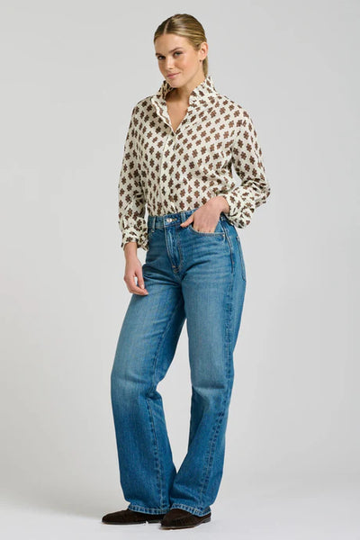 Shirty - The Olivia Shirt - Ivory Double Diamond