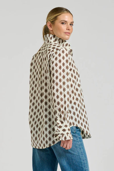 Shirty - The Olivia Shirt - Ivory Double Diamond
