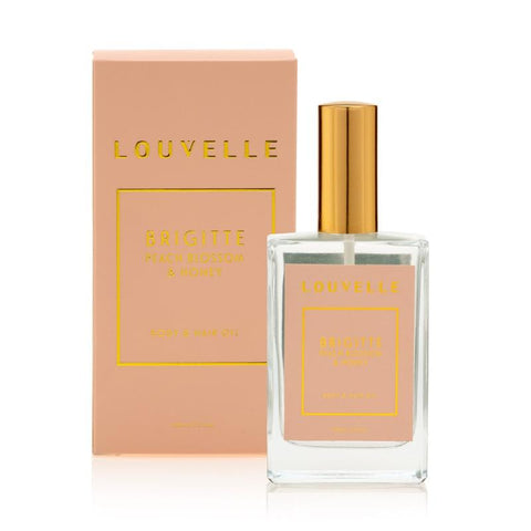 LOUVELLE - Brigitte Peach Blossom & Honey Hair & Body Oil - 100ml