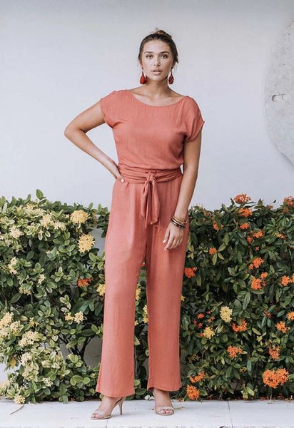 HUMIDITY - CAPRI JUMPSUIT - TERRACOTTA