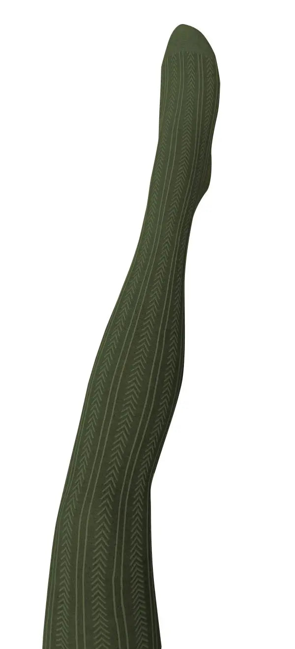TIGHTOLOGY - CHIC COTTON TIGHTS - GREEN