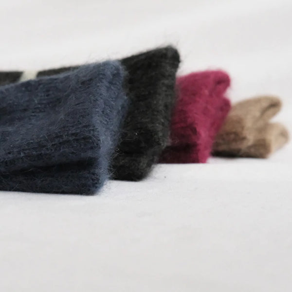 NISHIGUCHI KUTSUSHITA - Oslo Mohair Wool Border Sock