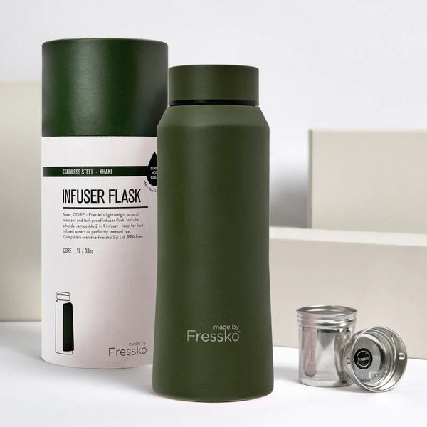 Made By Fressko - Insulated Stainless Steel - CORE 1 Litre + Sip Lid