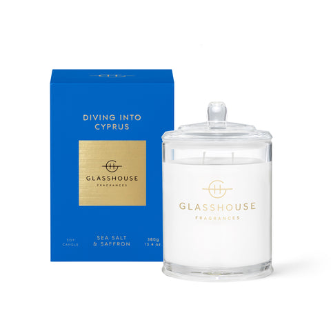 GLASSHOUSE -  DIVING INTO CYPRUS Candle 380g