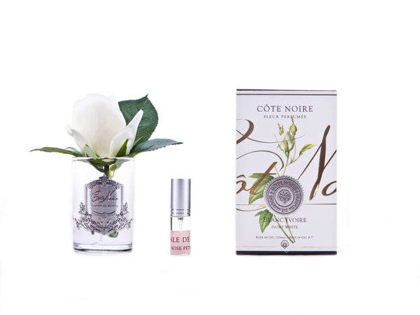 COTE NOIRE - PERFUMED NATURAL TOUCH ROSE BUD - CLEAR - IVORY WHITE