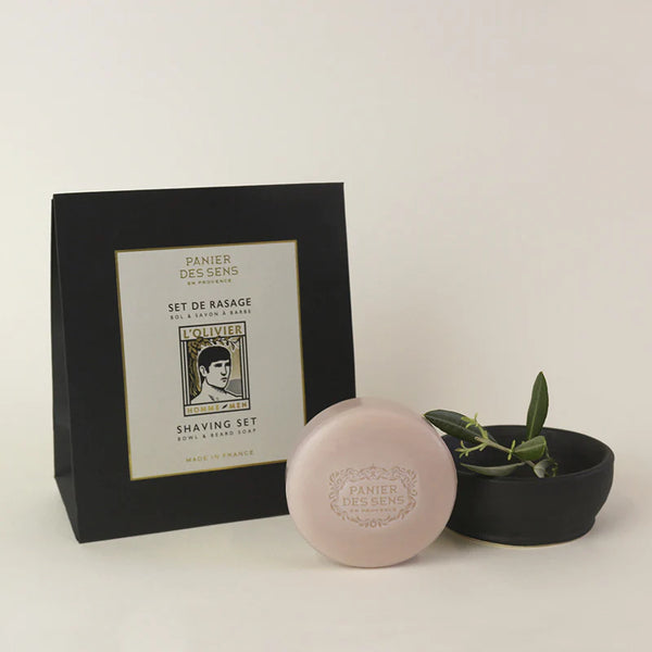 PANIER DES SENS - L'Olivier Shaving Set - Beard Soap and Bowl