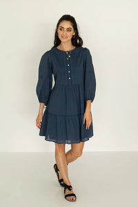 HUMIDITY - BLOSSOM DRESS - NAVY