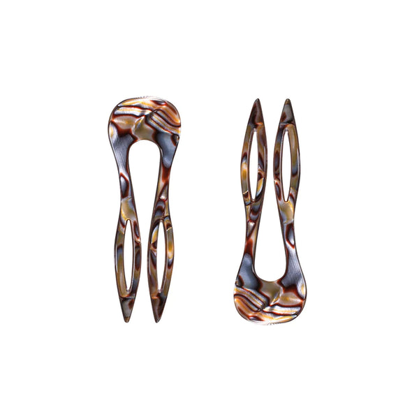Paris Mode - Sofia Small Hair Pin Set - Onyx