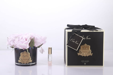 COTE NOIRE - PERFUMED NATURAL TOUCH 5 ROSES - BLACK - FRENCH PINK