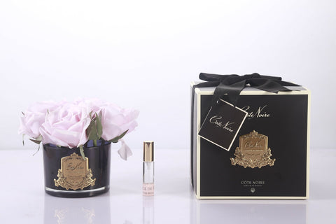 COTE NOIRE - PERFUMED NATURAL TOUCH 5 ROSES - BLACK - FRENCH PINK