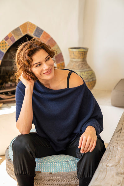 Cashmere Topper - Midnight