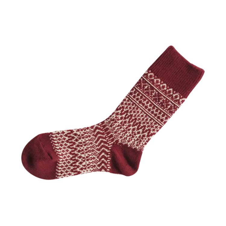 NISHIGUCHI KUTSUSHITA - Oslo Woo Jacquard Sock