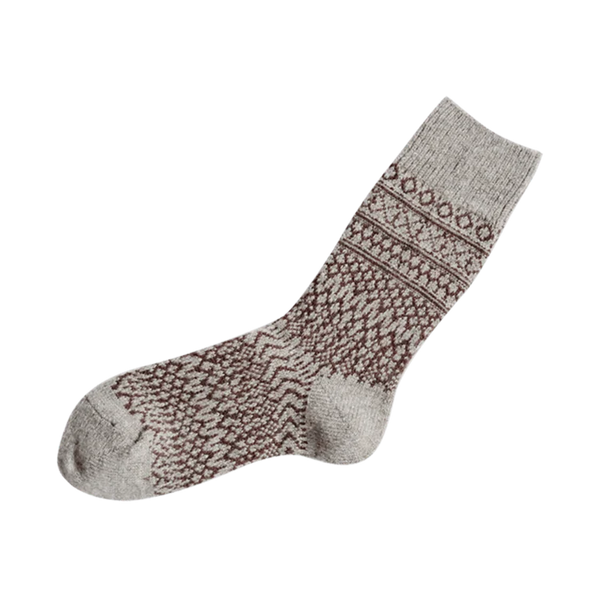 NISHIGUCHI KUTSUSHITA - Oslo Woo Jacquard Sock