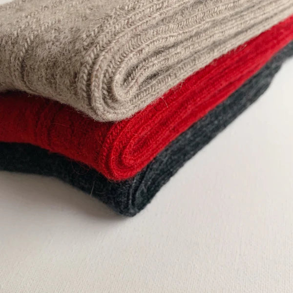 NISHIGUCHI KUTSUSHITA - Praha Alpaca Wool Cable Sock
