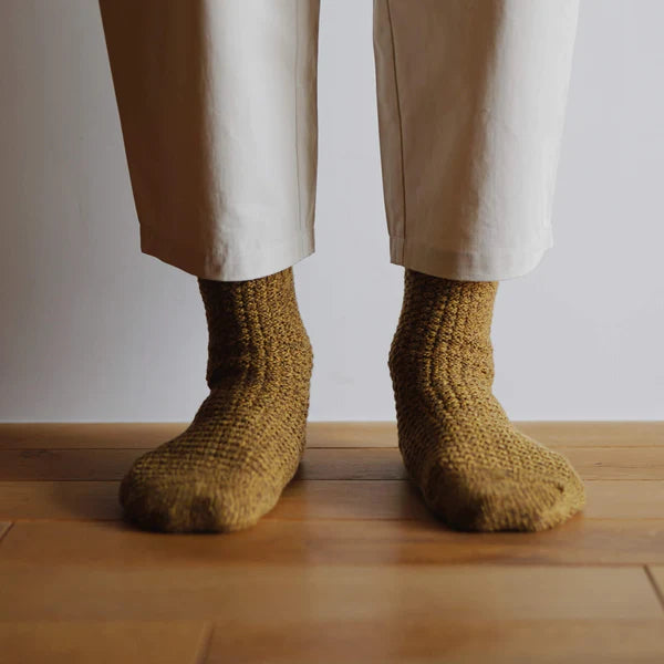 NISHIGUCHI KUTSUSHITA - Wool Cotton Boot Socks
