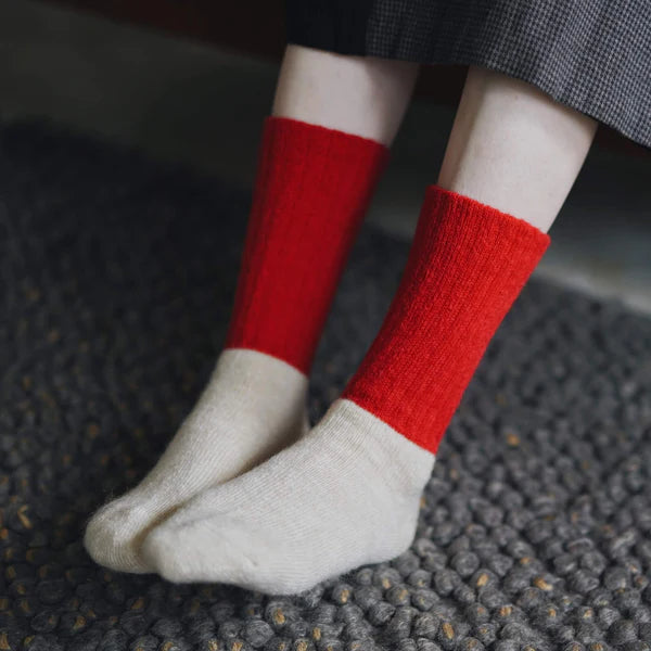 NISHIGUCHI KUTSUSHITA - oslo mohair wool pile sock