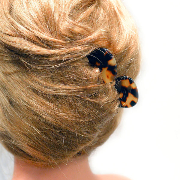 Paris Mode - Sofia Small Hair Pin Set - Onyx