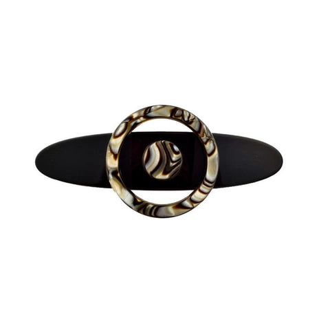 Paris Mode - Hair Clip Elisa Medium Circle - Onyx