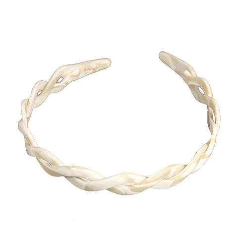 Paris Mode - Headband Twist Small - White Alba