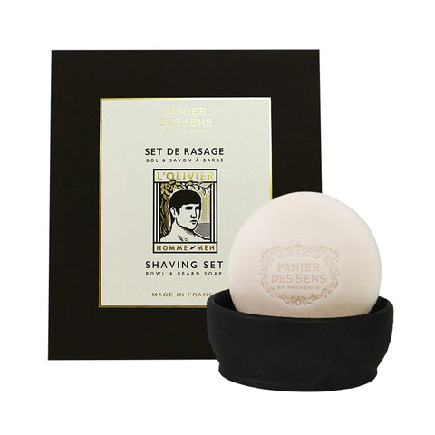 PANIER DES SENS - L'Olivier Shaving Set - Beard Soap and Bowl