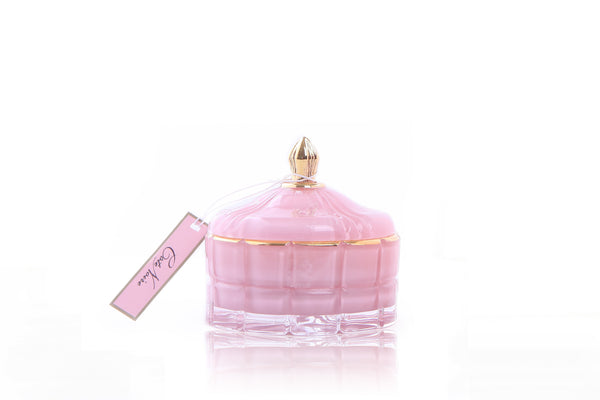 COTE NOIRE - ART DECO CANDLE - PINK & GOLD - PINK CHAMPAGNE