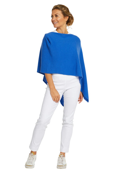 Cashmere Topper - Cruise Blue