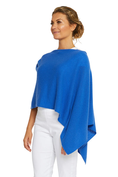 Cashmere Topper - Cruise Blue